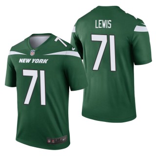 Men's New York Jets Alex Lewis Green Legend Jersey