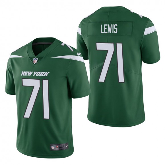 Men's New York Jets Alex Lewis Green Vapor Untouchable Limited Jersey