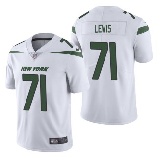 Men's New York Jets Alex Lewis White Vapor Untouchable Limited Jersey