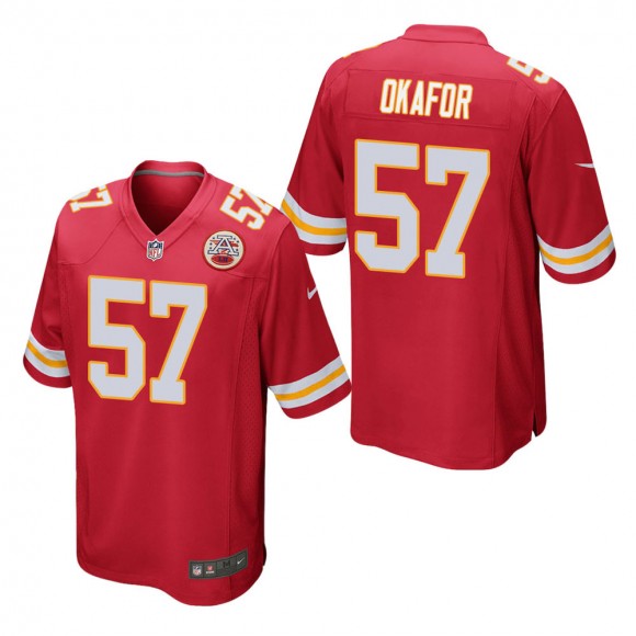 Men's Kansas City Chiefs Alex Okafor Red Game Jersey