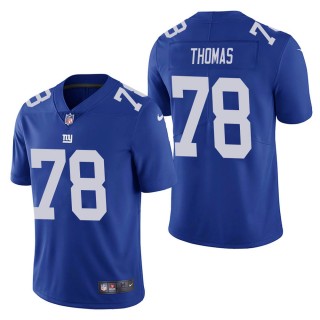 Men's New York Giants Andrew Thomas Blue Vapor Untouchable Limited Jersey