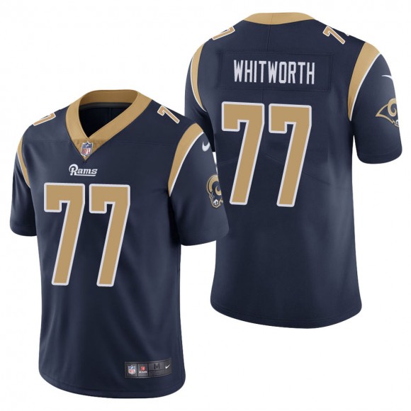 Men's Los Angeles Rams Andrew Whitworth Navy Vapor Untouchable Limited Jersey