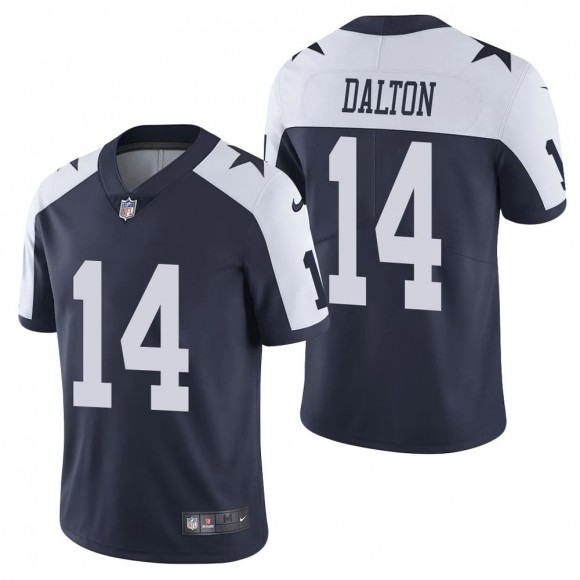 Men's Dallas Cowboys Andy Dalton Navy Alternate Vapor Limited Jersey
