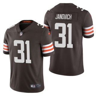 Men's Cleveland Browns Andy Janovich Brown Vapor Limited Jersey