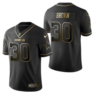 Men's Dallas Cowboys Anthony Brown Black Golden Edition Jersey