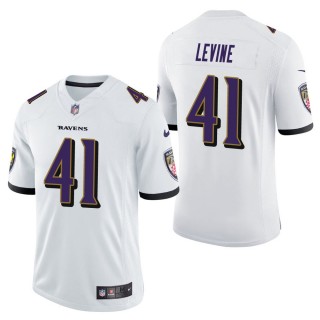 Men's Baltimore Ravens Anthony Levine White Vapor Untouchable Limited Jersey