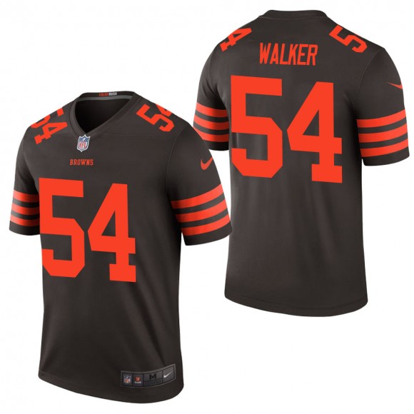 Men's Cleveland Browns Anthony Walker Brown Color Rush Legend Jersey