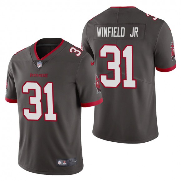 Men's Tampa Bay Buccaneers Antoine Winfield Jr. Pewter Vapor Limited Jersey