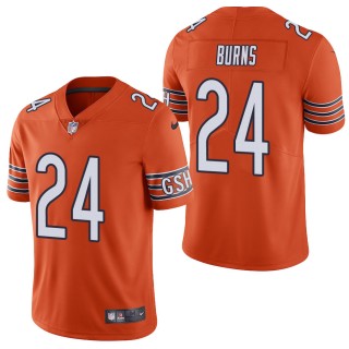 Men's Chicago Bears Artie Burns Orange Vapor Limited Jersey