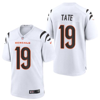 Men's Cincinnati Bengals Auden Tate White 2021 Game Jersey