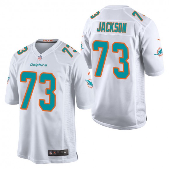 Men's Miami Dolphins Austin Jackson White Game Jersey