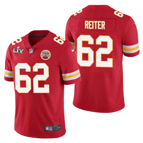 Men's Kansas City Chiefs Austin Reiter Red Super Bowl LV Jersey