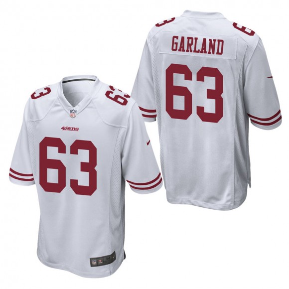 Men's San Francisco 49ers Ben Garland White Game Jersey