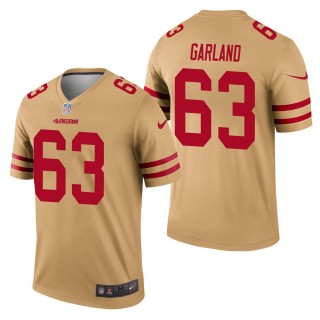 Men's San Francisco 49ers Ben Garland Gold Inverted Legend Jersey