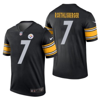 Men's Pittsburgh Steelers Ben Roethlisberger Black Legend Jersey