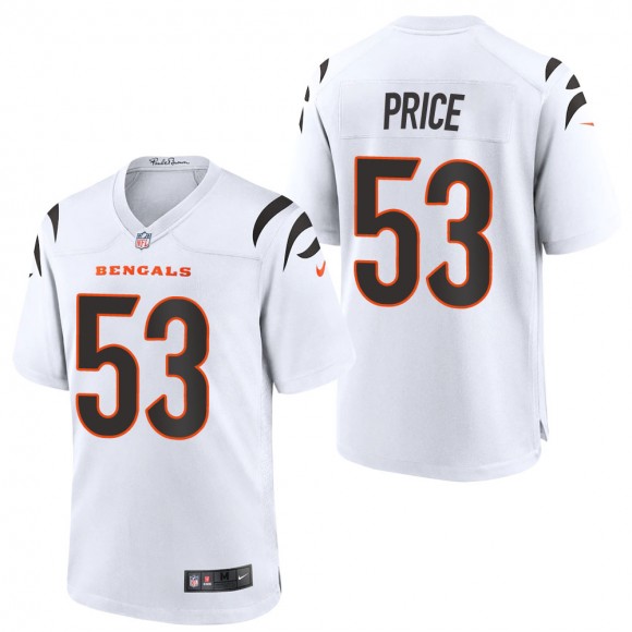 Men's Cincinnati Bengals Billy Price White 2021 Game Jersey