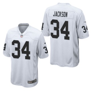 Men's Las Vegas Raiders Bo Jackson White Game Jersey