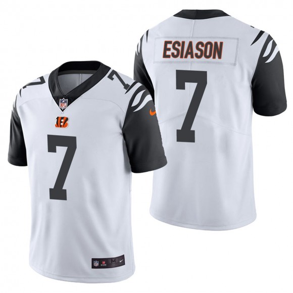 Men's Cincinnati Bengals Boomer Esiason White Color Rush Limited Jersey