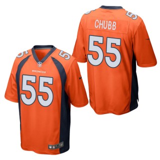 Men's Denver Broncos Bradley Chubb Orange Game Jersey