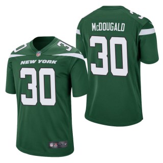 Men's New York Jets Bradley McDougald Green Game Jersey