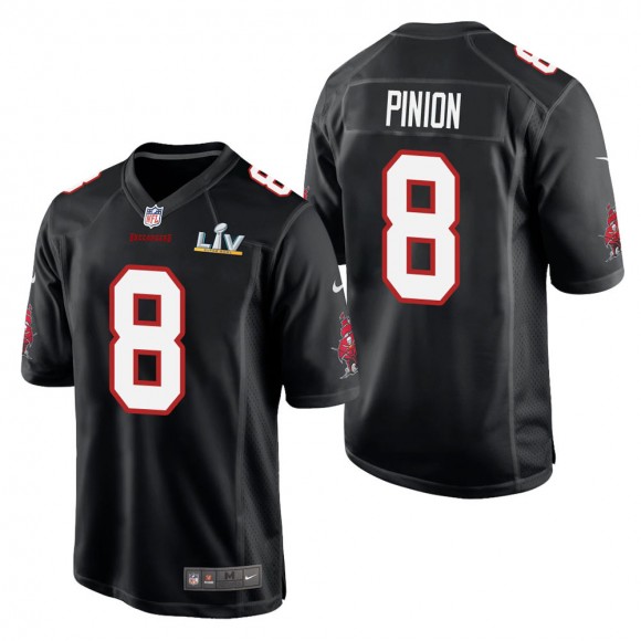 Men's Tampa Bay Buccaneers Bradley Pinion Black Super Bowl LV Jersey