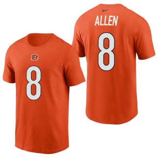 Men's Cincinnati Bengals Brandon Allen Orange 2021 Name & Number T-Shirt