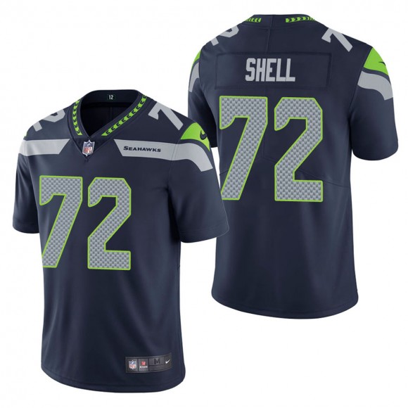 Men's Seattle Seahawks Brandon Shell Navy Vapor Untouchable Limited Jersey