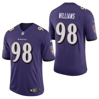 Men's Baltimore Ravens Brandon Williams Purple Vapor Untouchable Limited Jersey