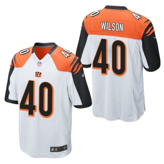 Men's Cincinnati Bengals Brandon Wilson White Game Jersey