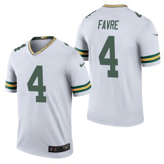 Men's Green Bay Packers Brett Favre White Color Rush Legend Jersey