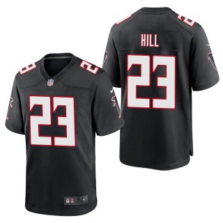 Men's Atlanta Falcons Brian Hill Black Throwback Game Jersey