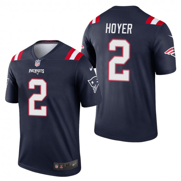 Men's New England Patriots Brian Hoyer Navy Legend Jersey