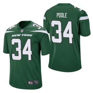 Men's New York Jets Brian Poole Green Game Jersey