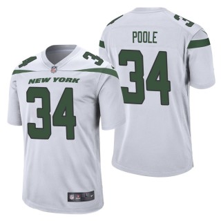 Men's New York Jets Brian Poole White Game Jersey