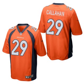 Men's Denver Broncos Bryce Callahan Orange Game Jersey