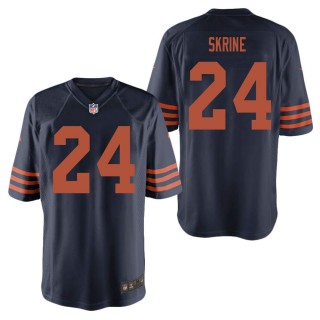 Men's Chicago Bears Buster Skrine Navy Throwback Game Jersey