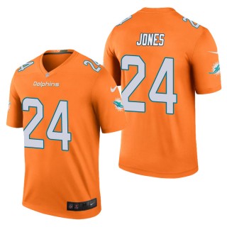 Men's Miami Dolphins Byron Jones Orange Color Rush Legend Jersey