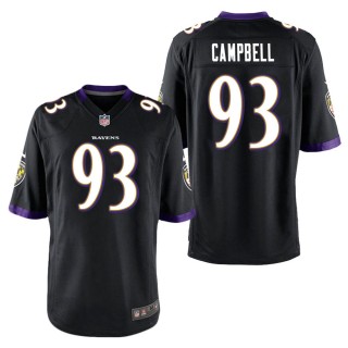 Men's Baltimore Ravens Calais Campbell Black Game Jersey