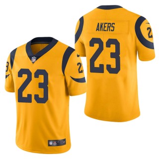 Men's Los Angeles Rams Cam Akers Gold Color Rush Limited Jersey