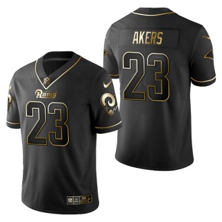 Men's Los Angeles Rams Cam Akers Black Golden Edition Jersey
