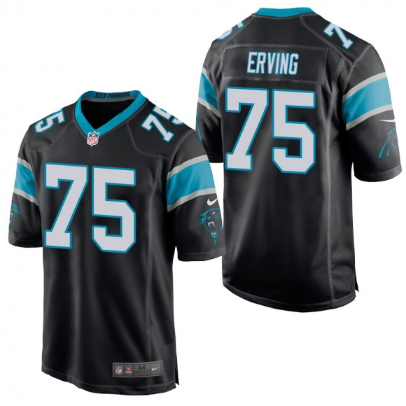 Men's Carolina Panthers Cameron Erving Black Game Jersey