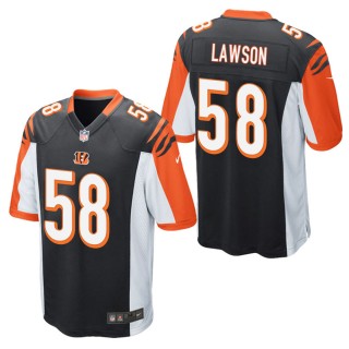 Men's Cincinnati Bengals Carl Lawson Black Game Jersey