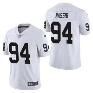 Men's Las Vegas Raiders Carl Nassib White Vapor Untouchable Limited Jersey