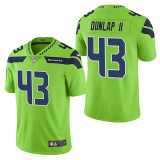 Men's Seattle Seahawks Carlos Dunlap II Green Color Rush Limited Jersey