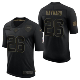 Men's Los Angeles Chargers Casey Hayward Black Salute to Service Jersey