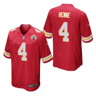 Men's Kansas City Chiefs Chad Henne Red Game Jersey