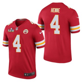 Men's Kansas City Chiefs Chad Henne Red Super Bowl LV Jersey
