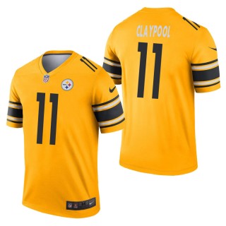 Men's Pittsburgh Steelers Chase Claypool Gold Inverted Legend Jersey