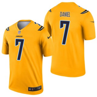 Men's Los Angeles Chargers Chase Daniel Gold Inverted Legend Jersey