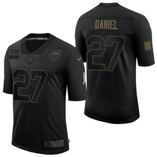 Men's Los Angeles Chargers Chase Daniel Black Salute to Service Jersey